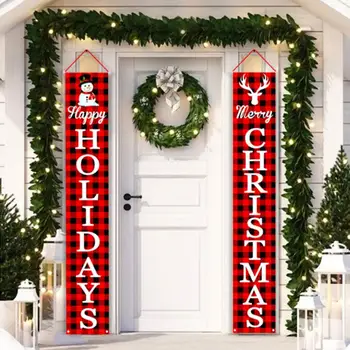 

FENGRISE Christmas Banner For Door Merry Christmas Decor for Home Christmas Ornaments Xmas Navidad 2020 Happy New Year 2021