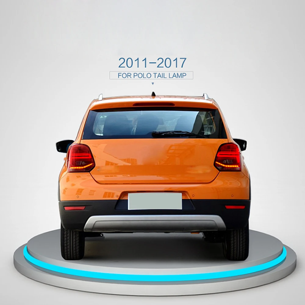 Легкая задняя фара для Vento Polo 2011 2012 2013 светодиодный задний фонарь стояночный фонарь Стоп сигнал поворота