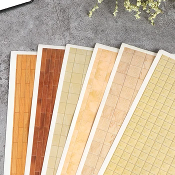 

1:12 Dollhouse Mini Home Wall Paper Wall Stickers Murals Floor Stickers Decor