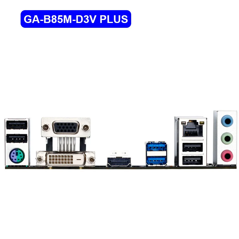 GIGABYTE GA-B85M-D3V Plus с процессором i3 4130 настольная материнская плата B85 Socket LGA 1150 DDR3 32G Оригинальная Отремонтированная материнская плата