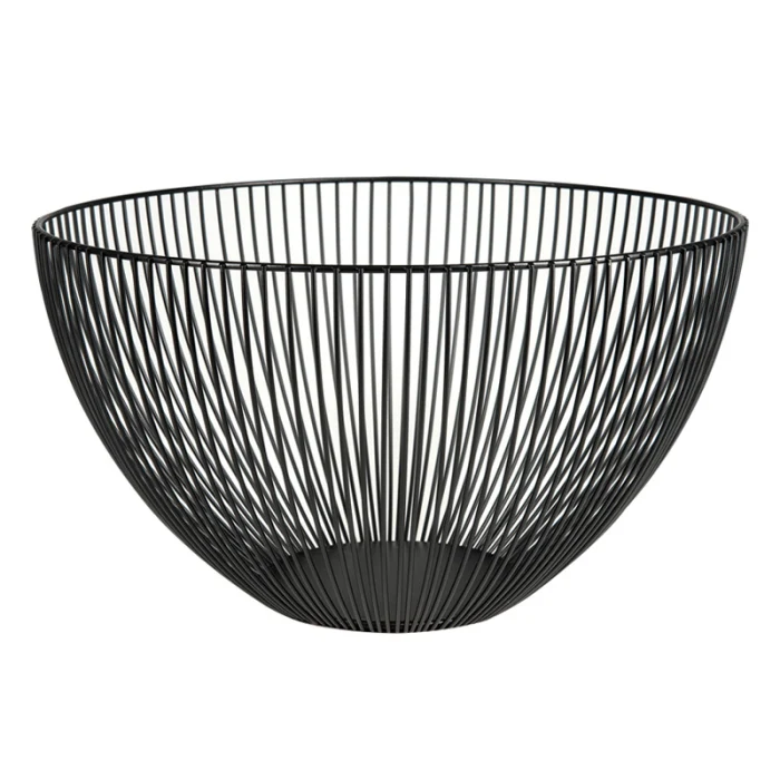 Fruit Holder Vegetable Basket Iron Wire Candy Biscuit Bowls Tray Kitchen Food Storage PI669