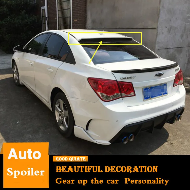 Для 2009-2014 Chevrolet Cruze спойлер на крыше ABS Материал заднее крыло автомобиля праймер