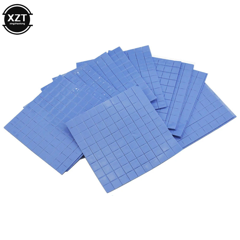 Conductive Heatsink Plaster Grease Paste Adhesive Computer PC Fan Cooler Silicone Heat Sink GPU CPU Thermal Pads 100Pcs/Sheet