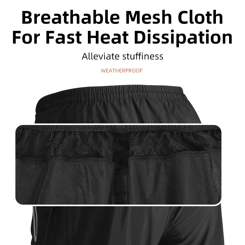 ROCKBROS YPK024 Cycling Pants Waterproof Men Women Breathable Trousers Bike Pants Anti-sweat Clothings Elastic Sport Fitness Bike Pants - Image 2