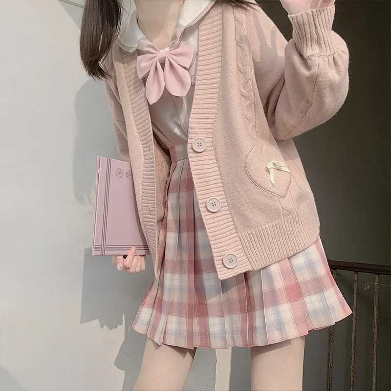 SchoolGirlUniformCardiganLooseJKSweaterCoatJapaneseSchool