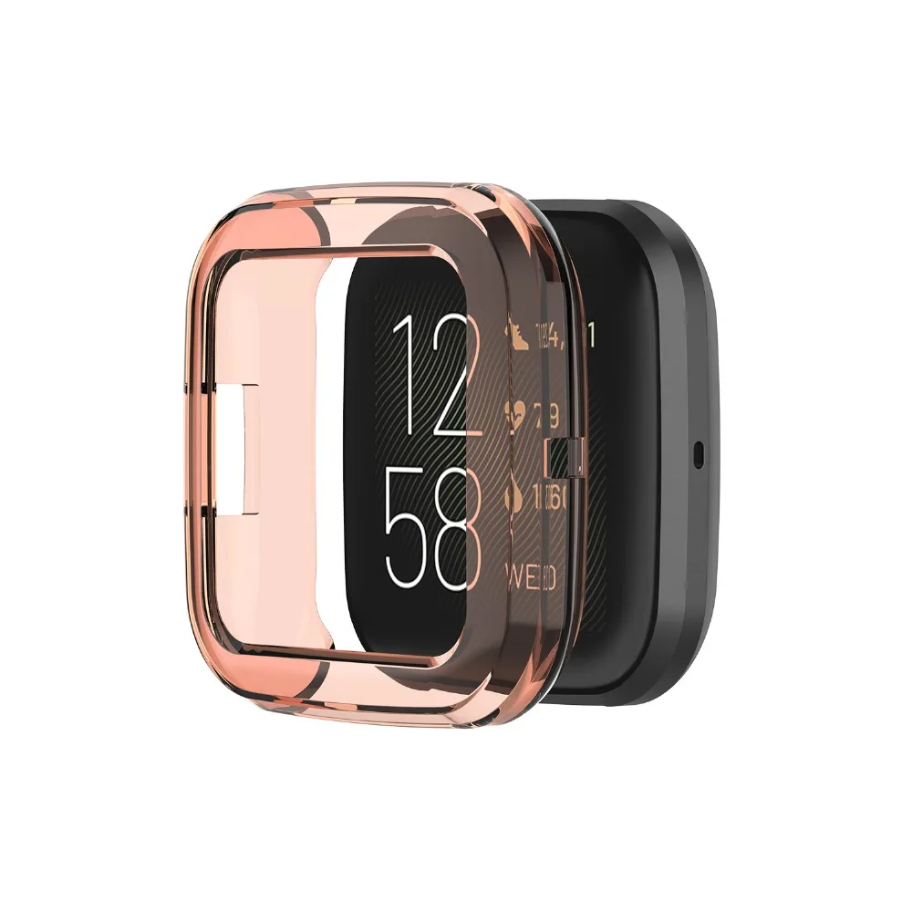 ТПУ защитный чехол для Fitbit Versa 2 Защитная крышка оболочки смарт часы браслет красочный протектор крышка
