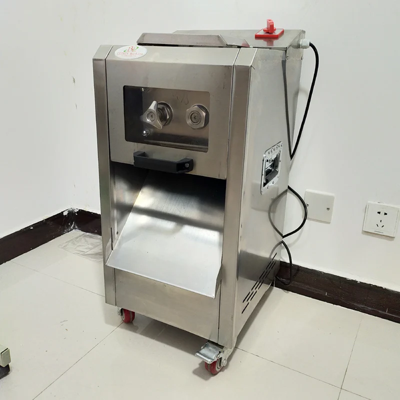 

Vertical commercial meat cutter for fresh meat vegetable slices cut silk Stainless steel meat slicer