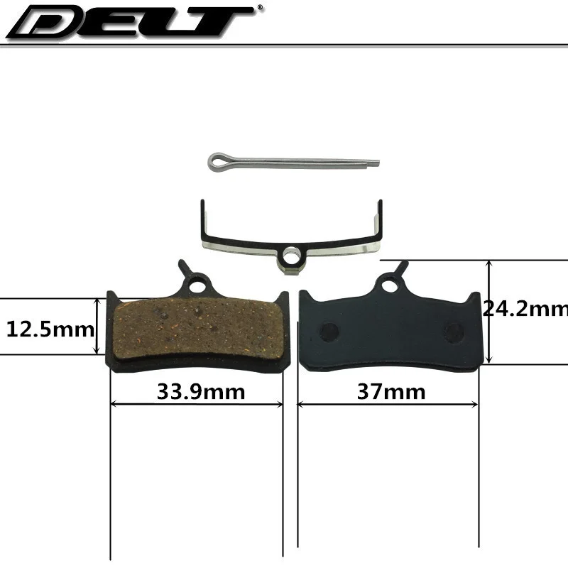 1 пара MTB велосипеда дисковые Тормозные колодки pin semi-металлик для Shimano DEORE M755 M756 DEORE HOPE Mono M4 запчасти для велосипеда