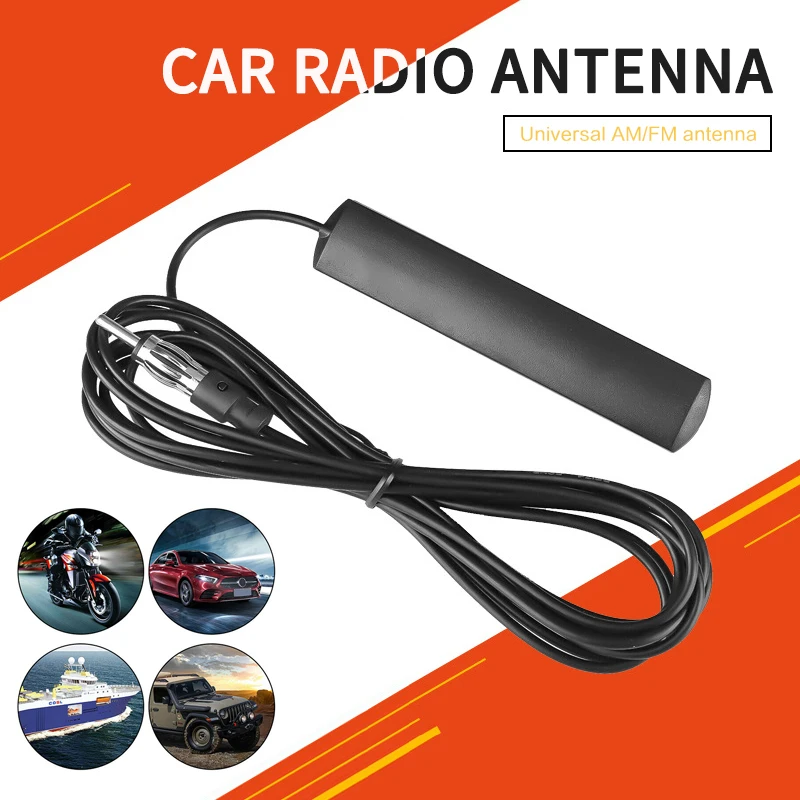3/5m Universal Car Radio FM Antenna Signal Amp Amplifier Stealth AM For Vehicle Truck Motorcycle Boat | Автомобили и мотоциклы