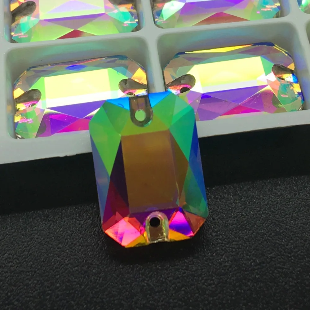 长方双孔八角边AB