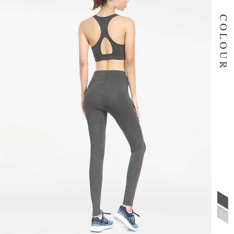 

New Products 2-Piece Yoga Clothes Women's Autumn And Winter Gym Tight-Fit Running Yoga Pants Fashion Profession Sports Set