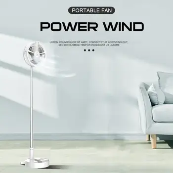 

Foldable Fan 4-Speed Settings Telescopic Misting Fan Multifunction Rechargeable Fan with Stand Base LED Ring Light