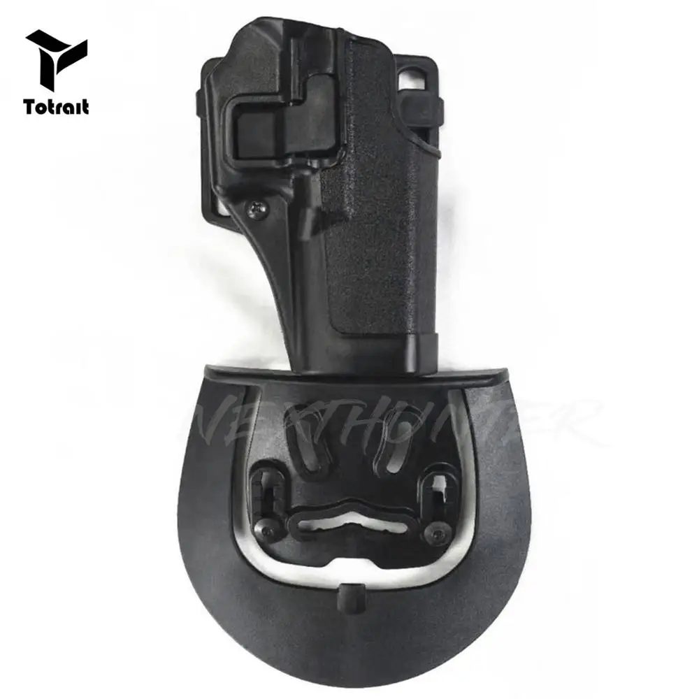 

TOtrait CQC Concealment Holster Tactical Glock 17 19 22 23 31 Pistol Gun Holster Right Hand Military Waist Belt Loop Paddle