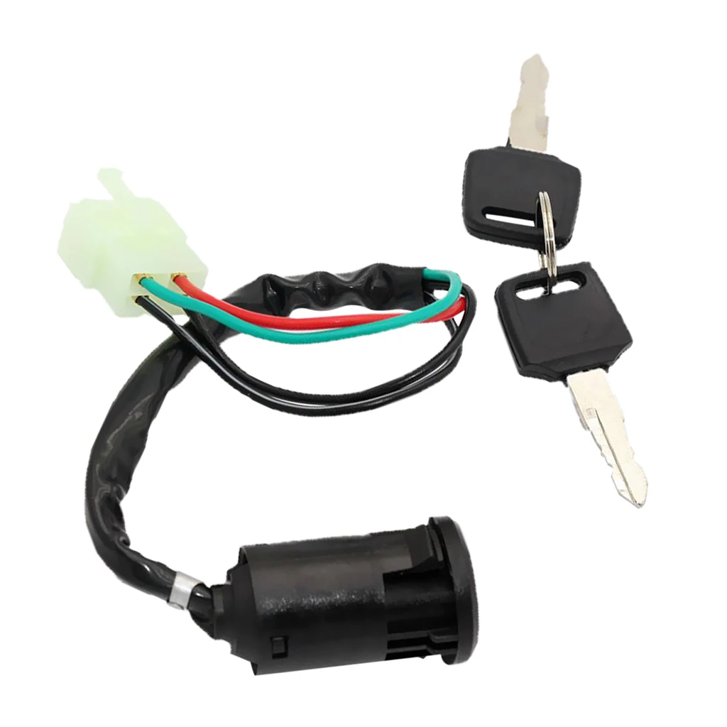4 Wire Ignition Key Barrel Switch 50 110 125 250cc PIT Dirt Bike ATV