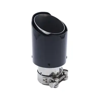 

Real Carbon Fiber Auto Exhaust Pipe Muffler End Tips For Car 63mm-89mm Gloss Carbon fiber modified tail roar