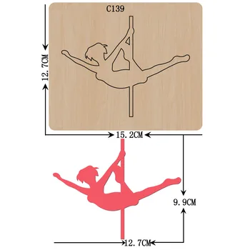 

New Steel tube dance Wooden die Scrapbooking C-139 Cutting Dies Compatible with most die cutting machines