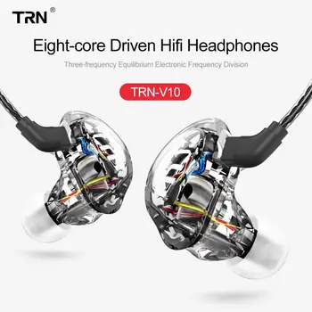 

TRN V10 2DD With 2BA Hybrid In Ear Earphone HIFI Monitoring Monito Running Sport Earphone Headset Earplug With 2PIN Detachable
