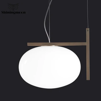 

Nordic White Glass Pendant Lights Modern Art Deco Pendant Lamp Bar Cafe Shop Hanglamp Luminaire Suspension gold hanging lights