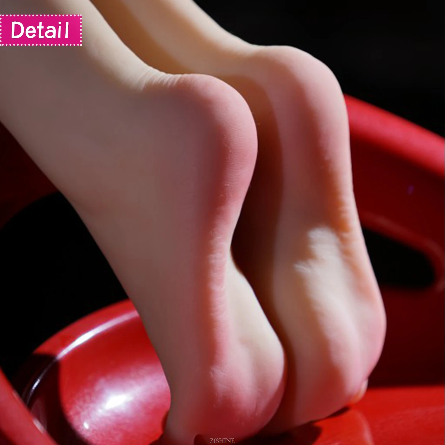 Beautiful Female Foot Model Silicone Socks Plastic Mannequin Fake Nail Display Ankle Rubber Lifelike TPE Feet Art Massage 3807