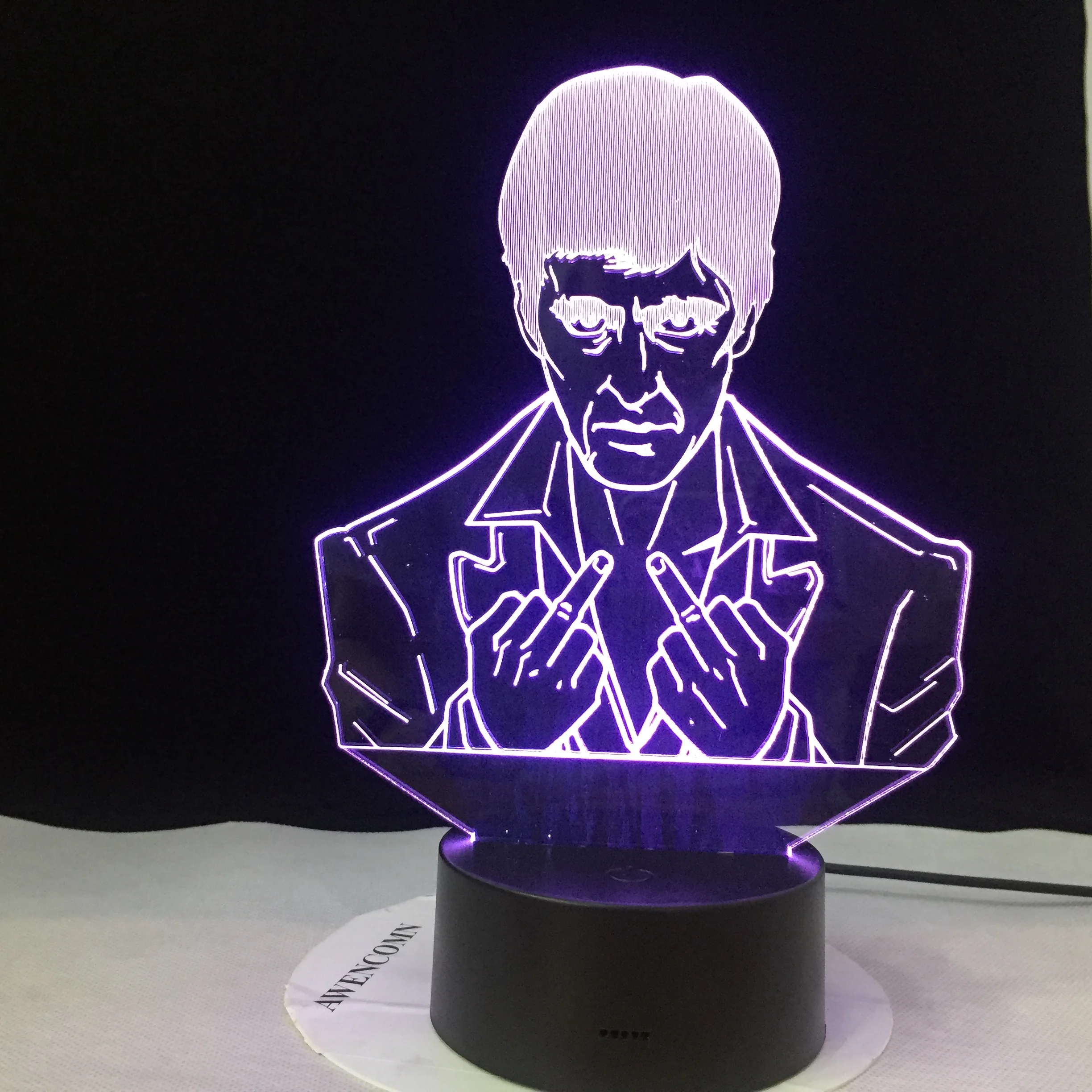 Средний палец босс в форме 3D ночной светодиодный USB свет настроения многоцветный настольная лампа лучшие подарки прикроватный светодиодный RGB подарок дропшиппинг