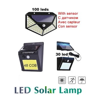 

LEDs Solar Light Human Body PIR Motion Sensor Wall Light Outdoor Waterproof Street Path Home Garden Energy Saving Lamp indoor ho