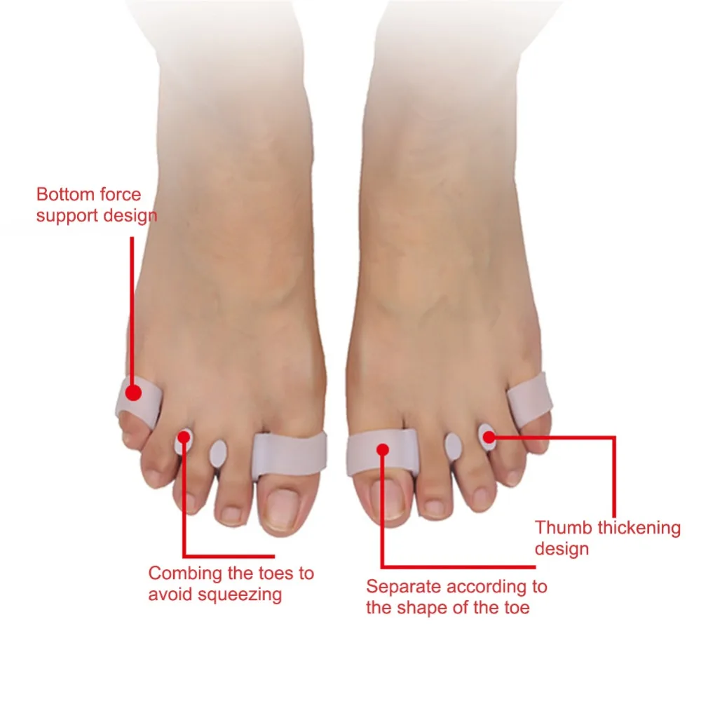 1 пара корректоров ног Силиконовые серьги Bunion косточка на большом пальце предотвращающие волдыри инструменты для ногтей мягкие защитные корректирующие инструменты для ног