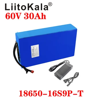 شراءLiitoKala 60V 30Ah 60V Ebike Battery18650 16S9P بطارية أيون الليثيوم دراجة كهربائية بطارية 60V 1500W بطارية سكوتر كهربائي