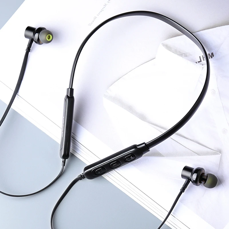 High Quality Wireless Bluetooth Earphone Dual Driver Stereo Bass Sound Sport Earpieces Headset For iPhone Samsung Xiaomi