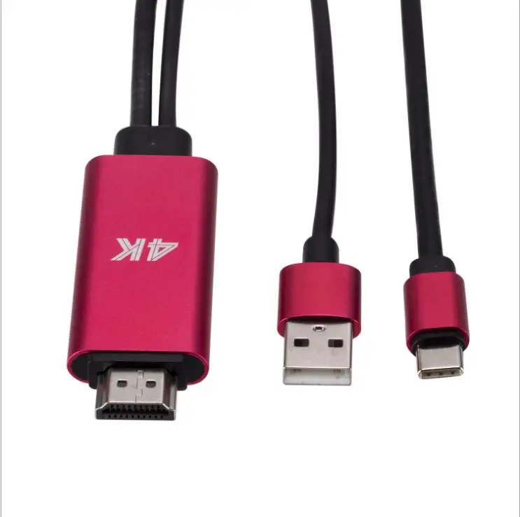 Конвертер type-C в HDMI 4K 30Hz HD внешняя Видео Графика расширение кабель адаптер 3,1 USB C к HDMI кабель для Macbook HDTV