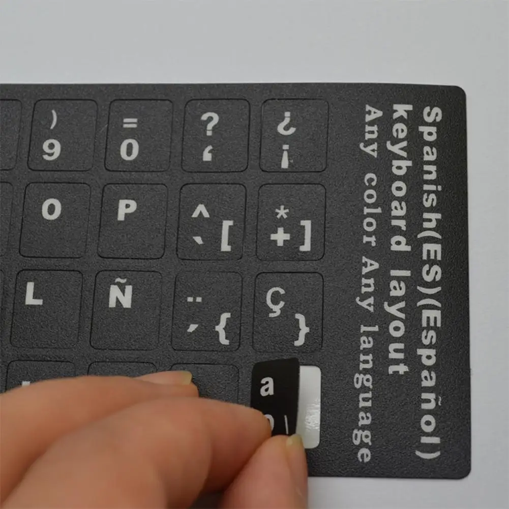 1pcs Spanish Russian Arabic French German Hebrew Italian Korean Computer Language Waterproof Standard Keyboard Stickers | Компьютеры и
