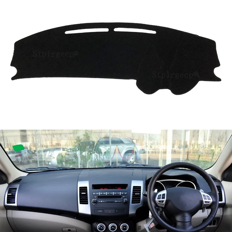 Для Mitsubishi Outlander 2007 2008 2009 2010 2011 2012 приборной панели автомобиля крышка коврик для защиты от солнца pad Защита от ультрафиолетовых лучей коврик правый руль