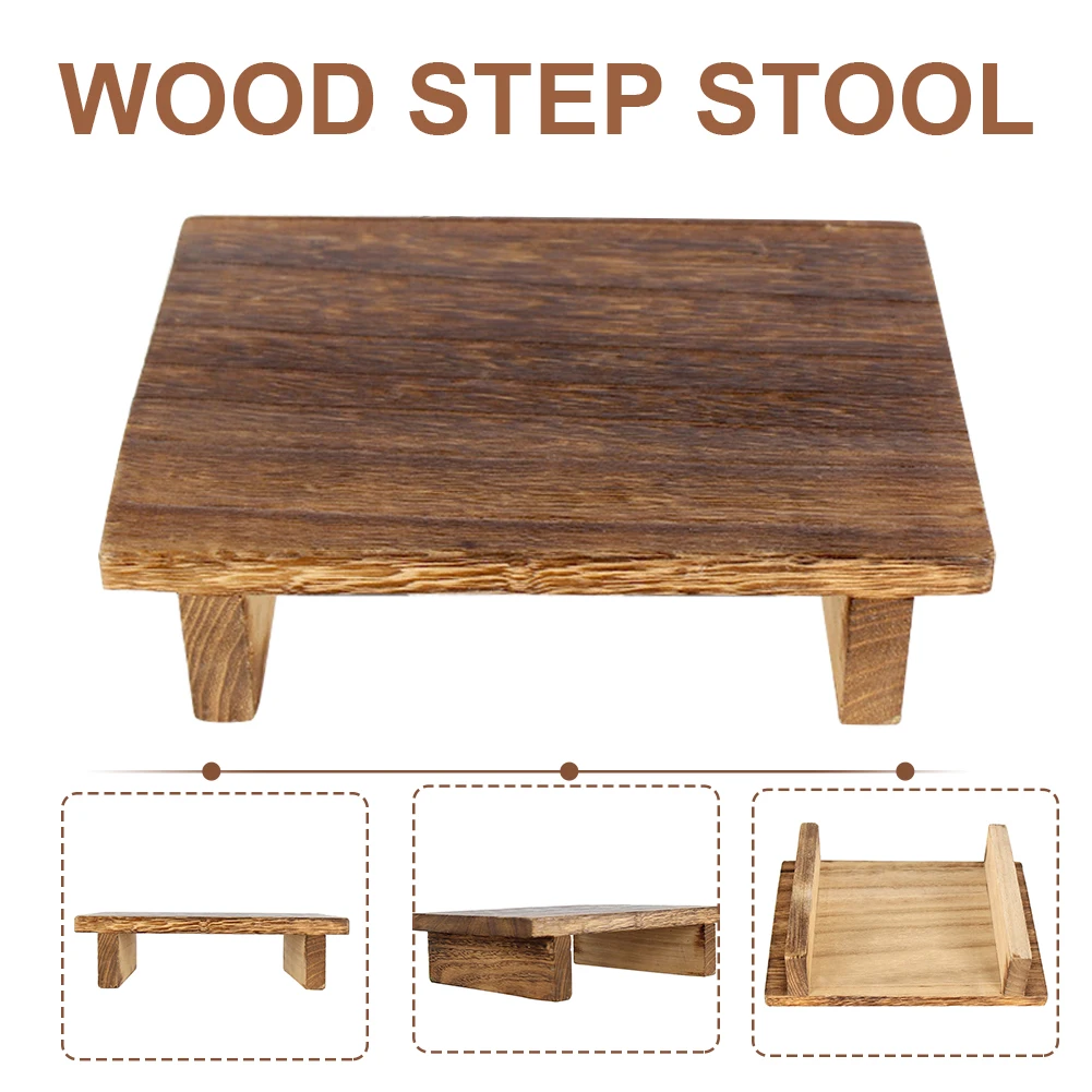 Living Room Bedroom Bathroom Reach High Place Get Up For Adults Kids Stepladder Anti Slip Wood Step Stool Home Kitchen Vintage | Мебель