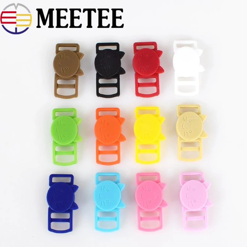 Meetee 25/50/100Pcs 10mm Plastic Bags Release Buckles Pet Collar Clasp Backpack Strap Buckle For Webbing DIY Luggage Accessories | Дом и сад