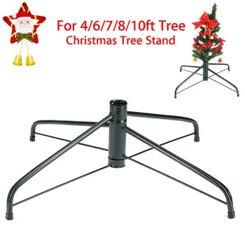 

Tree Support Shelf Christmas Tree Base Useful Practical Metal 4 Feets Holder Household DIY Home Xmas Tree Foot Stand Rack Decor