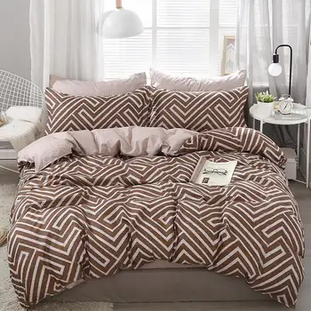 

Simple Bedding Set Soft Quilt Cover Pillowcase Warm Soft bed sets twin full queen king duvet cover sets coffee bedclothes