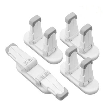 

4Pcs Child Proof Door Lever Handle Lock Door Locks for Kids Baby Safety Prevent Little Kids From Opening Door No Screws No Tools