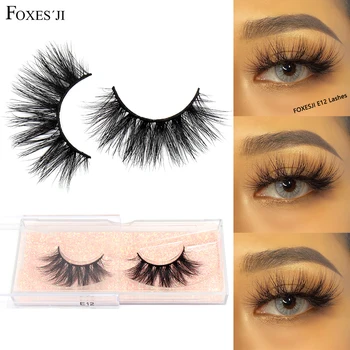 

FOXESJI Mink Eyelashes Makeup 3D Mink Lashes High Volume Handmade Fluffy Natural Lightweight False Eyelashes Eyelash Soft Lashes