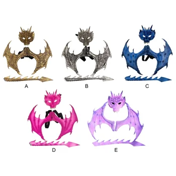 

Newly Halloween Two-Piece Dragon Cosplay Props Wing And Tail Children's Halloween Costume Party Decorations Set#3
