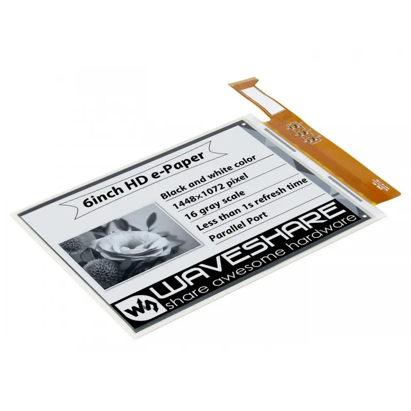 6 ġ E-Ink  ÷,   , 1448  1072 ȭ /ȭƮ 16 ׷ , PCB 