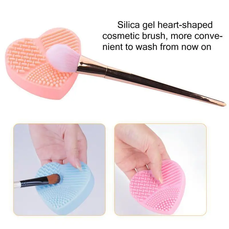 1 шт. Hart Vorm Silica Handschoen Scrubber Borstel Siliconen Cleaner Cosmetische чистящие средства для красоты kwaste Cleanser коврик