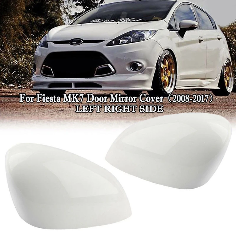 1pair Left Right Door Wing Rearview Mirror Cover Side Mirror Cap For
