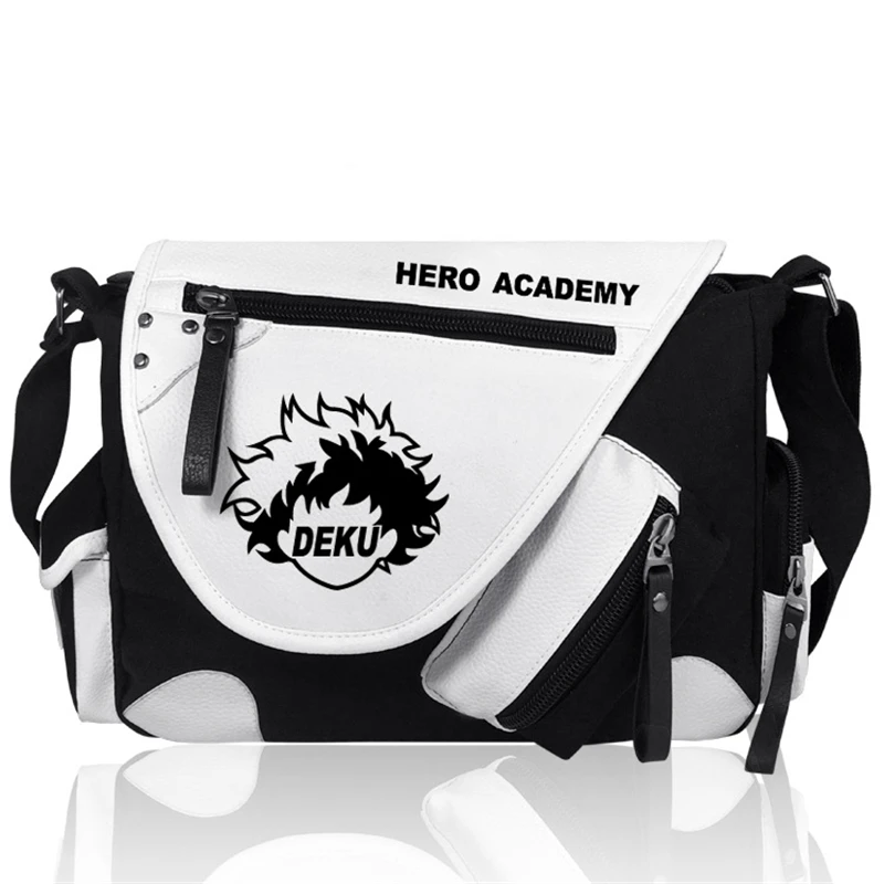 

Cartoon Anime My Hero Academia Student Messenger Bag Canvas Cross Body Travel Shoulder Bag School Bags for Men Christmas Gifts