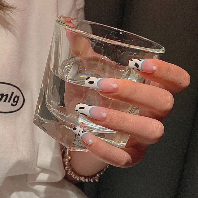 nails with designs coffin artificial nails tips overhead with glue press on nail false nails set nail art tools Accessories