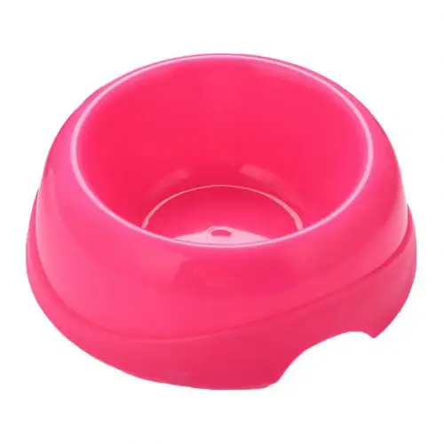 Rose Red Миска для собак домашних кошек, кормушки для собак, щенок, котенок, еда чаша для кормления, миска для воды, нескользящая кормушка, продукция для питомцев - Цвет: Rose Red