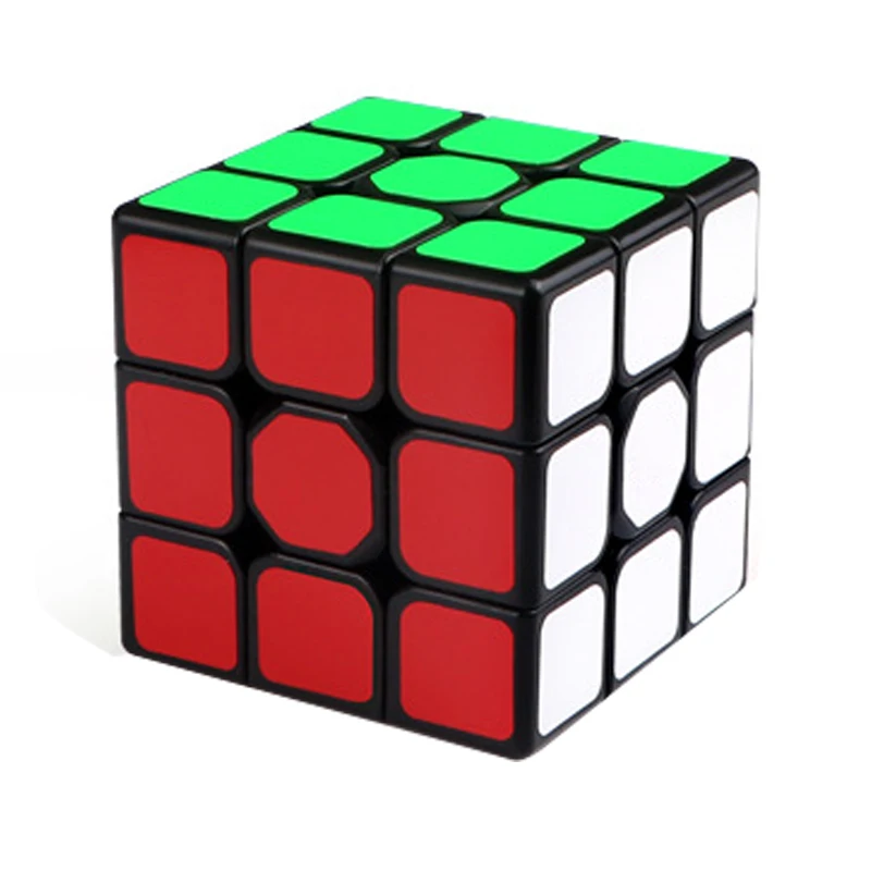 Кубики 3X3X3 начального уровня Cubo Magico Скорость карман Стикеры Головоломка Куб Волшебные профессиональные обучающие игрушки для детей gxwj - Цвет: black