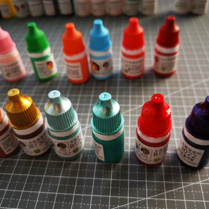 모델 착색 안료 금속 컬러 펜 페인팅, 핸드 세이프 수성 밝은 페인팅, GUNPLA DIY SM 3000-3053 5ML