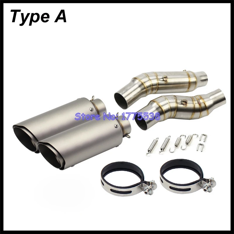 Motorcycle Exhaust Muffler Link Pipe for Kawasaki Z1000 Z1000SX NINJA 1000 2010-2020 with Muffler Escape Demper Connect Pipe - Image 2