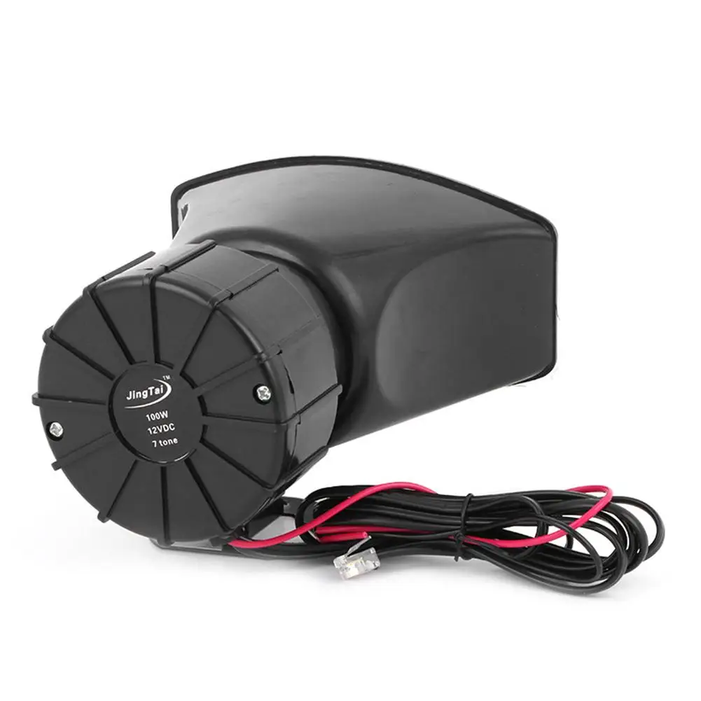 12 V 100W Авто аварийная сирена Авто сирена Рог Mic PA Динамик аварийный усилитель подходит для любого 12 вольт для транспортного средства