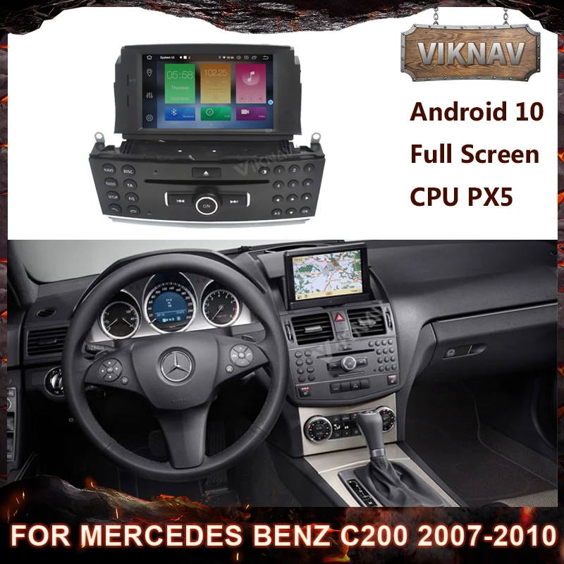 Android10 Px5 Auto Car Radio For Mercedes Benz C200 C180 W204 2007 2010 Multimedia Player Gps Navigation Stereo Recorder Car Multimedia Player Aliexpress