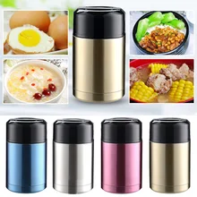 Термос с вакуумной чашкой, термоконтейнер для ланча, двухслойный, 800 мл, нержавеющая сталь, портативный, креативный, для кофе, путешествий, изолированный стакан